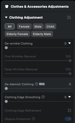 Clothing Adjustment - Úprava oděvu
